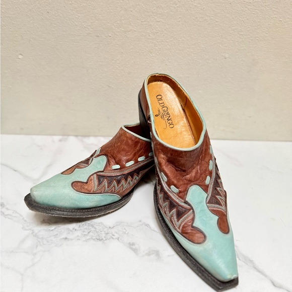 Old Gringo Quiroga Turquoise Leather Mule - Picture 7 of 13